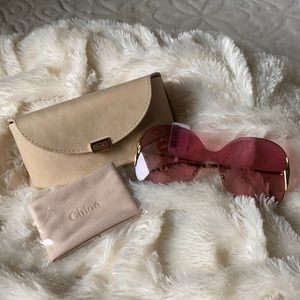 NWT CHLOE rimless sunglasses